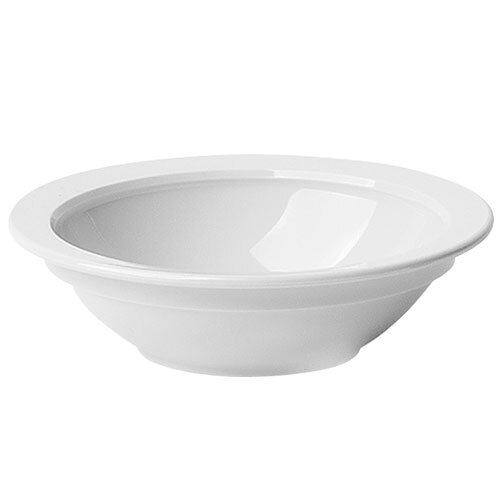 a white bathtub with a curved edge