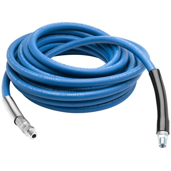 a close-up of a blue cable