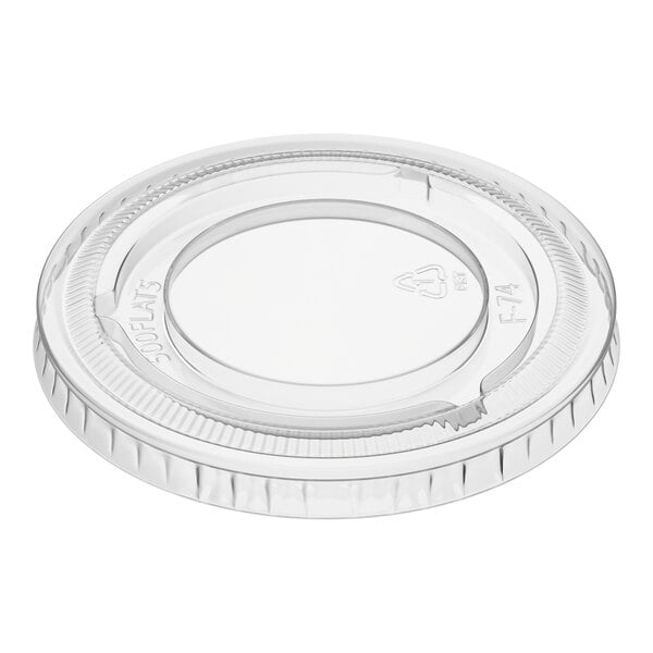 Choice 3.25-5 oz. Clear Plastic Lid - 50/Pack