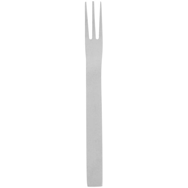 A 10 Strawberry Street stainless steel cocktail fork with a silver handle.