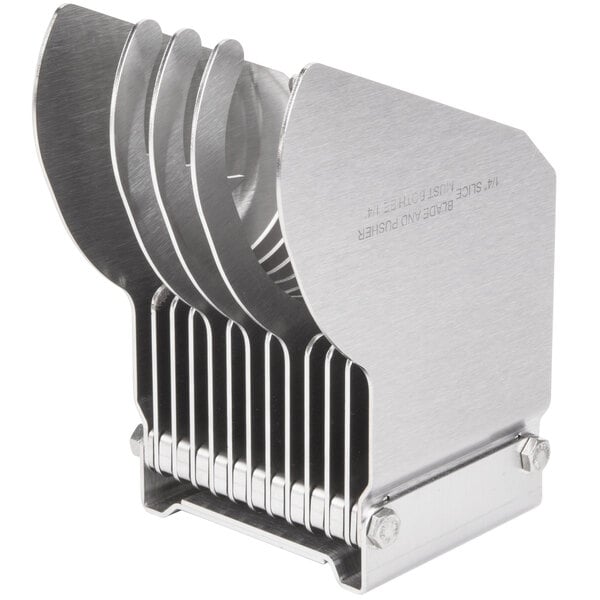 An Edlund ARC! 1/4" Pusher Head Assembly with four metal blades.