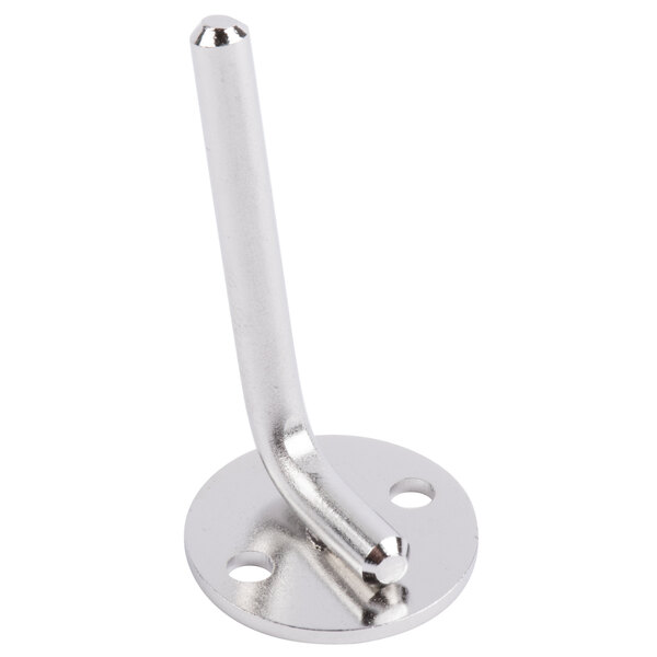 A stainless steel Hobart SHRED-5/64 grater / shredder plate with holes.