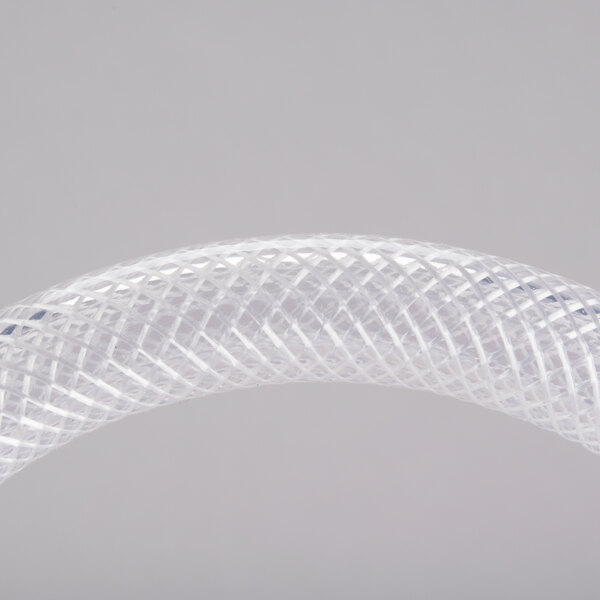 A close-up of a clear plastic tube.