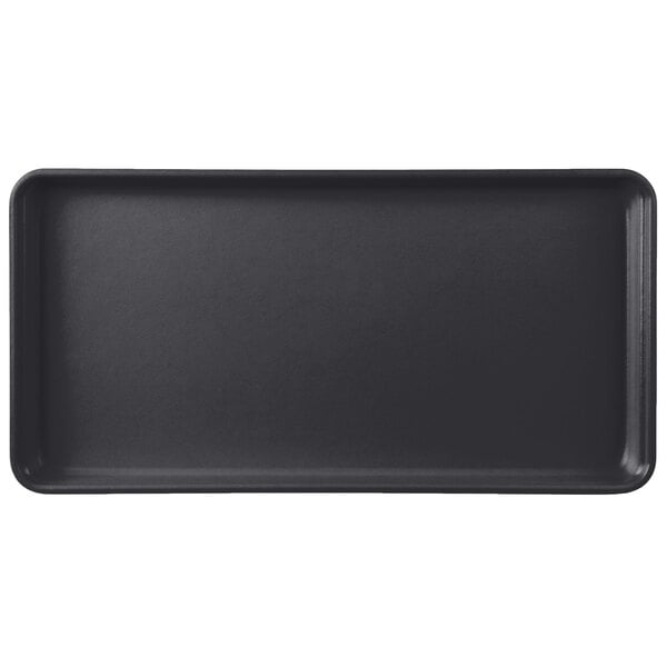 A black rectangular MFG Tray Supreme Display Tray.