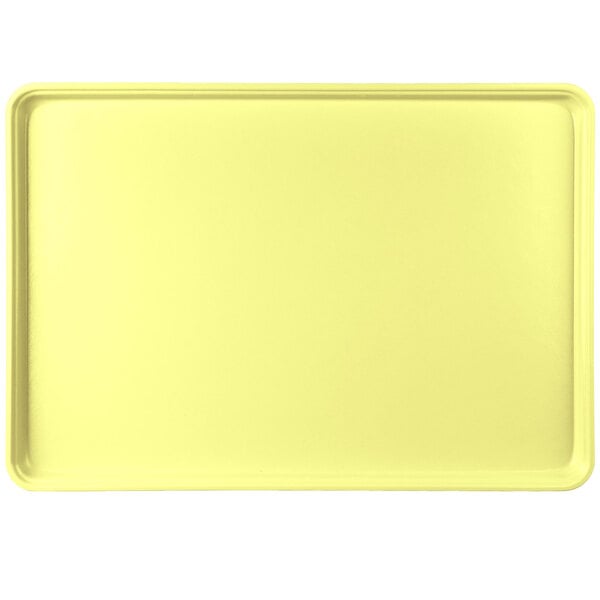 A yellow rectangular tray.