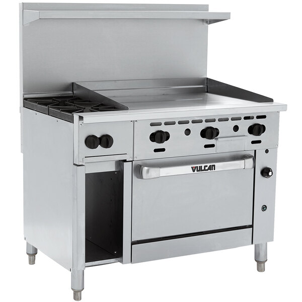 Vulcan 48C2B36GN Endurance Natural Gas 2 Burner 48" Range with 36
