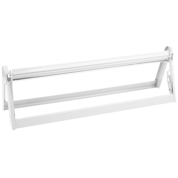 A white Bulman all-in-one paper dispenser and cutter.