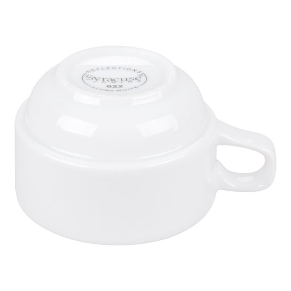 Libbey Reflections 4 oz. Aluma White Porcelain Stackable Espresso Cup - 36/Case