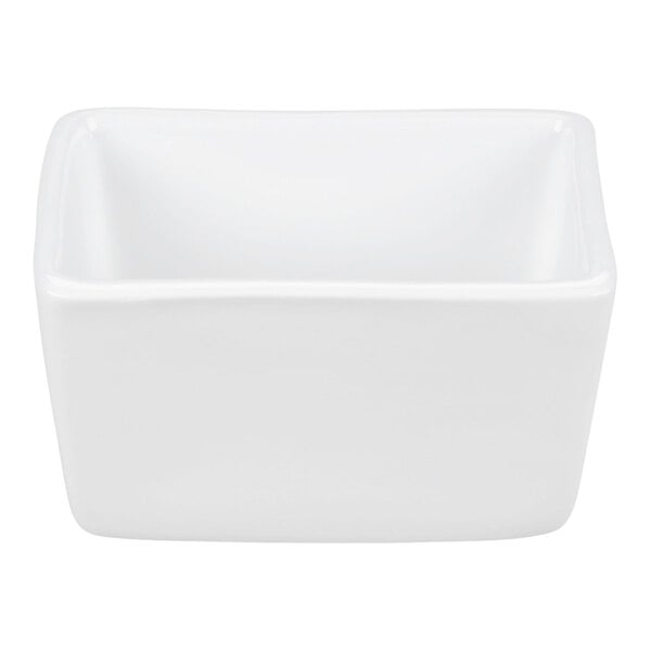 Libbey 911194504 Reflections 4 1/2" Aluma White Porcelain Sugar Caddy - 36/Case