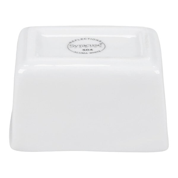Libbey 911194504 Reflections 4 1/2" Aluma White Porcelain Sugar Caddy - 36/Case