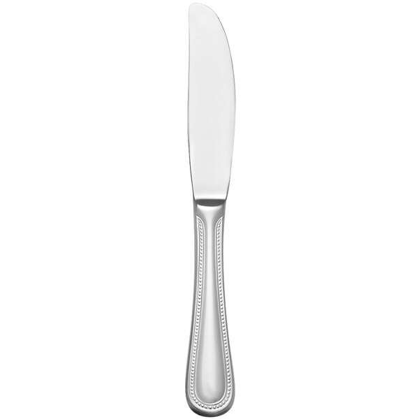 A silver Libbey bread and butter knife with a solid handle and plain blade.