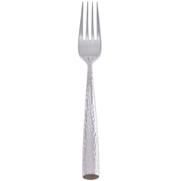 A Libbey stainless steel dessert/salad fork with a long silver handle.