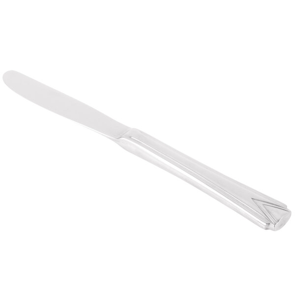 A World Tableware Varese stainless steel bread and butter knife with a solid handle.