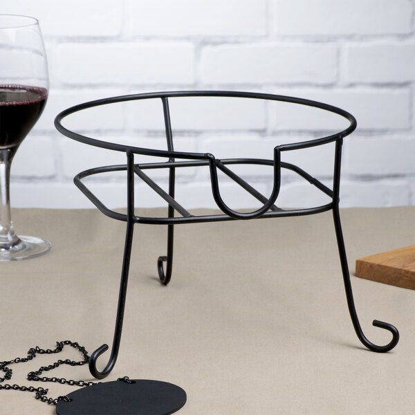Core Black Beverage Dispenser Metal Stand