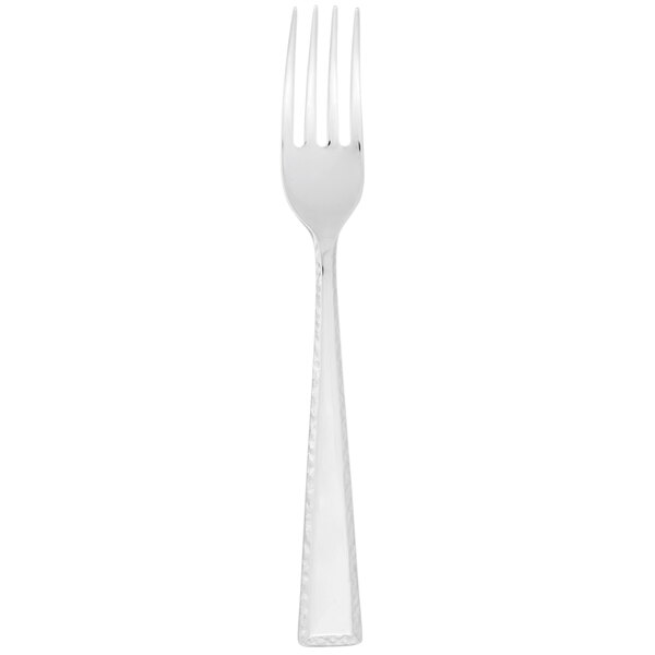 A silver Libbey Conde salad fork.