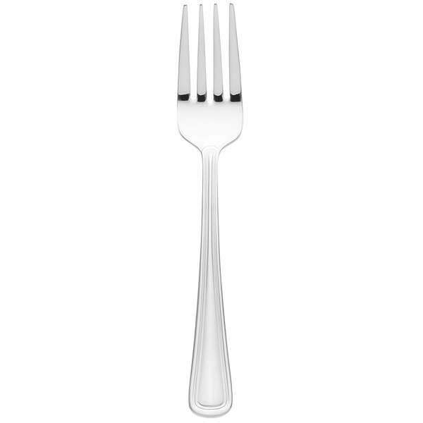 A Libbey stainless steel salad fork with a silver handle.
