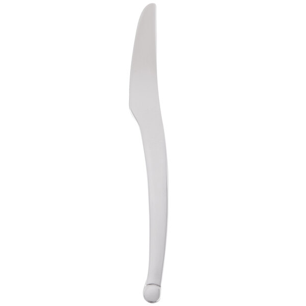 A World Tableware stainless steel mini knife with a white handle.