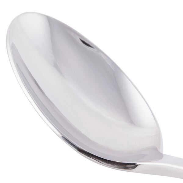 A Libbey stainless steel iced tea spoon with a silver handle.