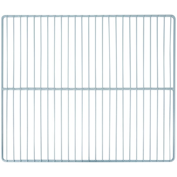 A close-up of a metal grid with a white background.