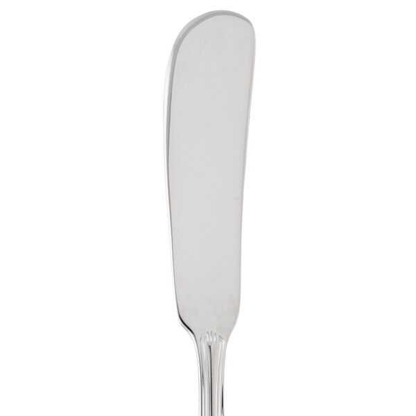 A Libbey stainless steel butter spreader with a flat handle.