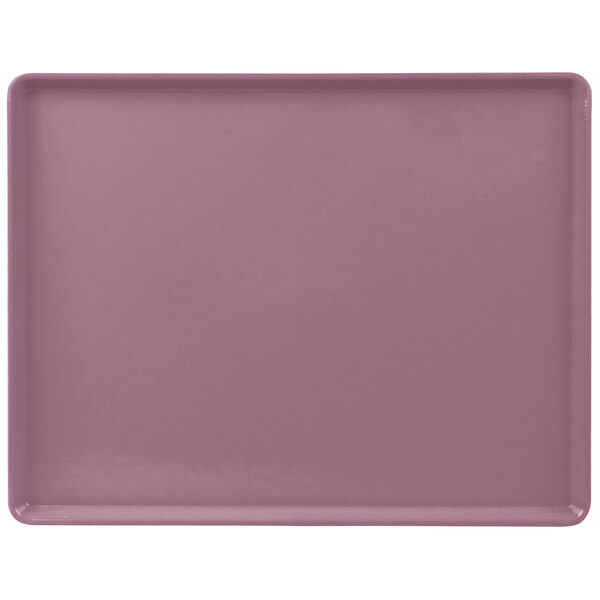 A purple rectangular Cambro dietary tray.