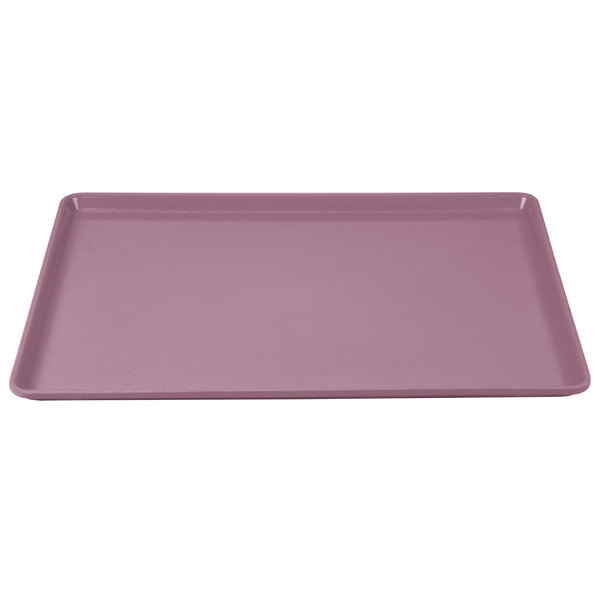 A purple rectangular Cambro dietary tray.