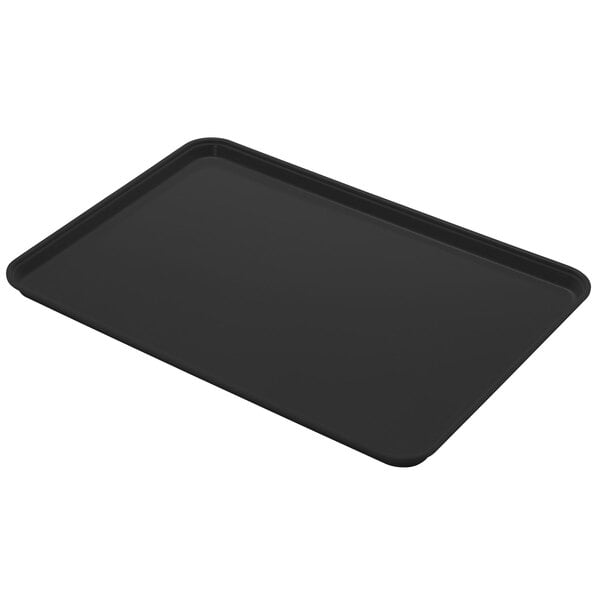 a black tray with a handle