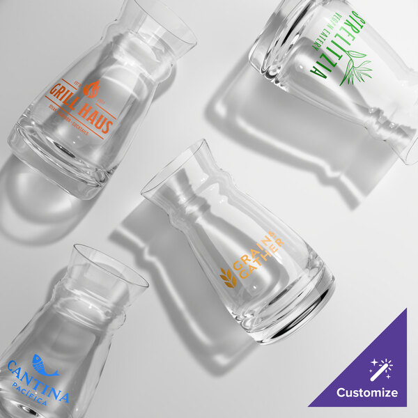 Arcoroc Fluid Carafes 8.25 oz. Customizable Fluid Carafe by Arc Cardinal - 12/Case