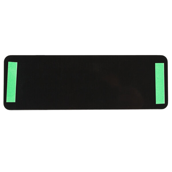 A black rectangular sign with white text that reads "Los Empleados Deben Lavarse Las Manos Antes De Regresar Al Trabajo" and green labels.