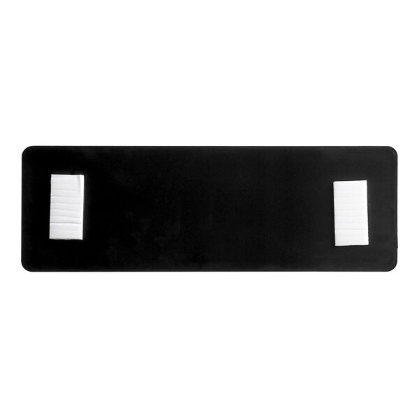 A black rectangular sign with white border and text that says "Employees Must Wash Hands"