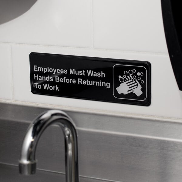 Friendly Reminder Hand Wash Method - Wall Sign