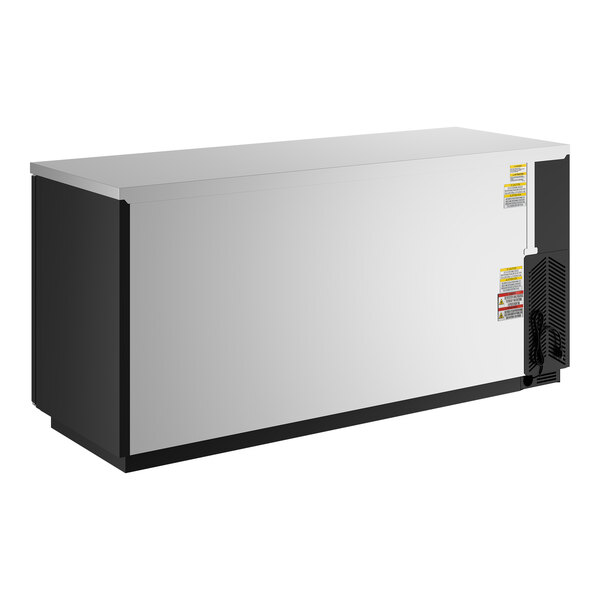 Beverage-Air BB94HC-1-B 95" Black Counter Height Solid Door Back Bar Refrigerator