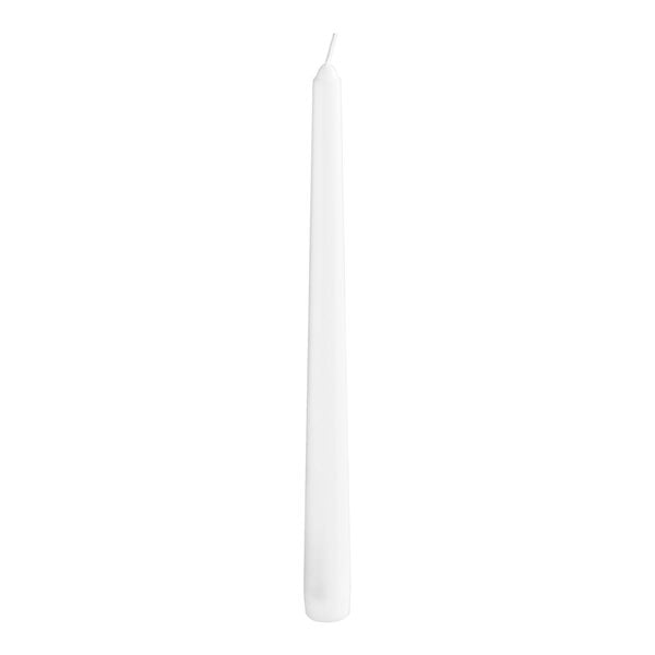 Will & Baumer 10" White Taper Candle - 12/Pack