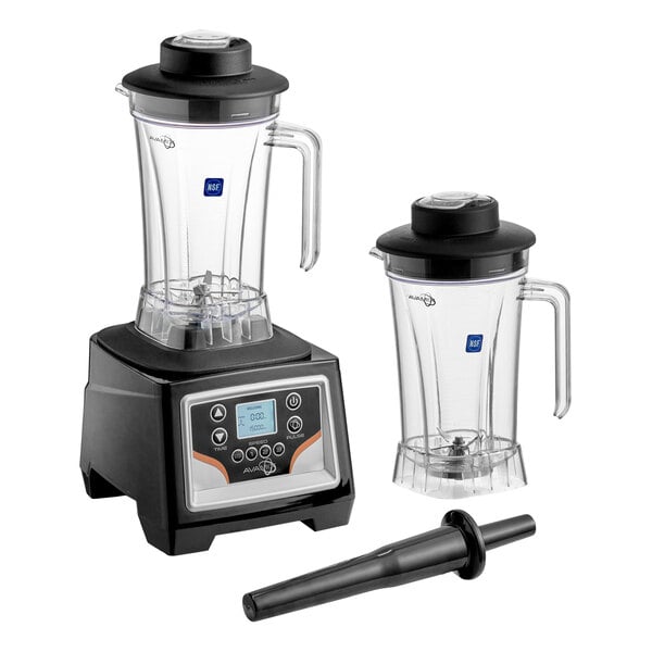 AvaMix BX2100E2J 3 1/2 hp Commercial Blender with Touchpad Control, Timer, Adjustable Speed, and 2 64 oz. Tritan™ Containers - 120V