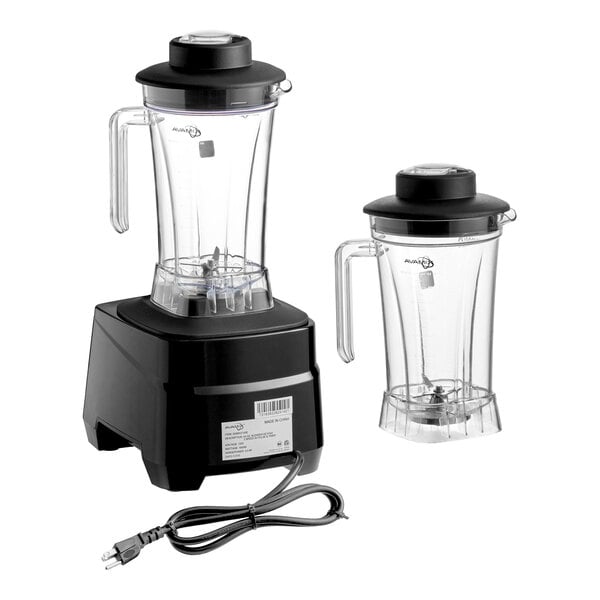 AvaMix BX2100E2J 3 1/2 hp Commercial Blender with Touchpad Control, Timer, Adjustable Speed, and 2 64 oz. Tritan™ Containers - 120V