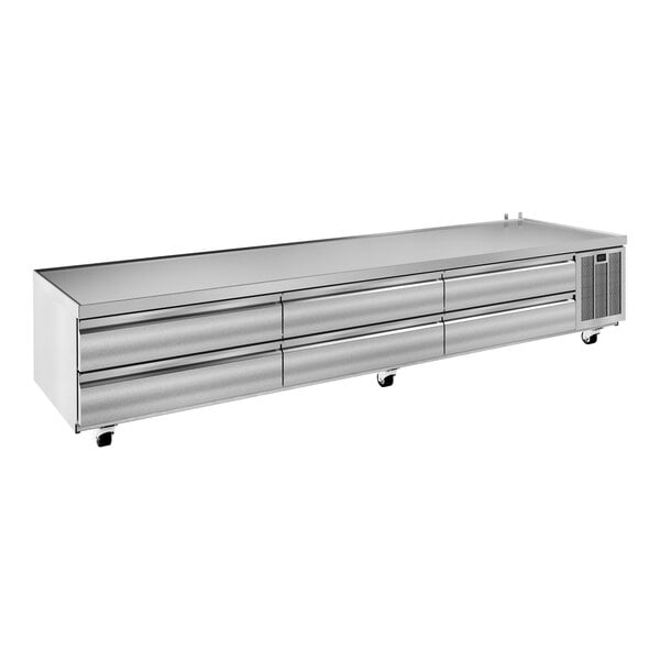 Delfield F29110P 110" 6 Drawer Refrigerated Chef Base