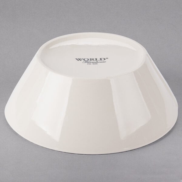 A Libbey round ivory porcelain serving bowl.