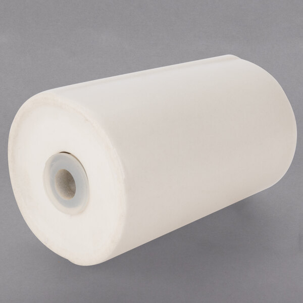 A Libbey ivory porcelain pepper shaker on a white surface.