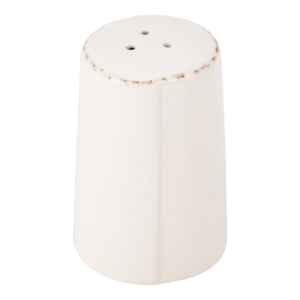 Libbey FH-521 Farmhouse 3" Ivory (American White) Porcelain Pepper Shaker - 36/Case
