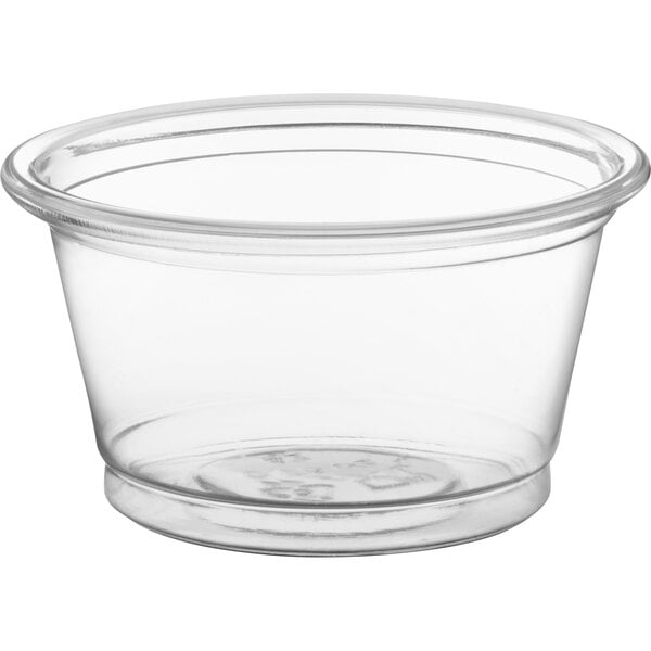 Clear Plastic Portion Cups with Lids, BPA Free - 3.25 oz / 2500 Pack
