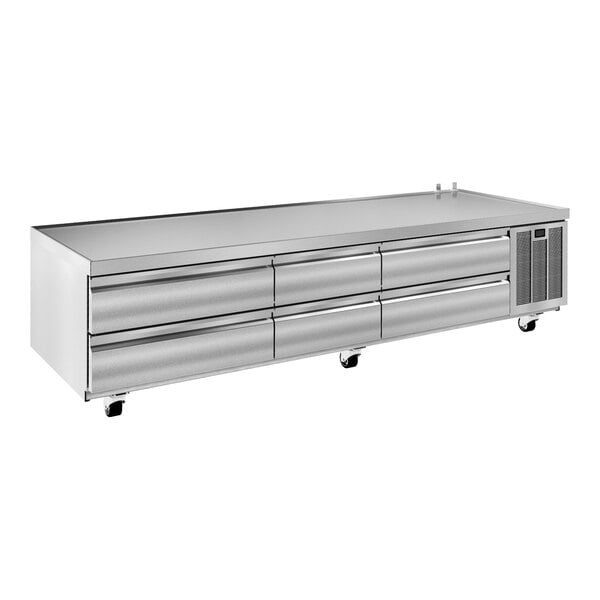 Delfield F2987P 87" 6 Drawer Refrigerated Chef Base
