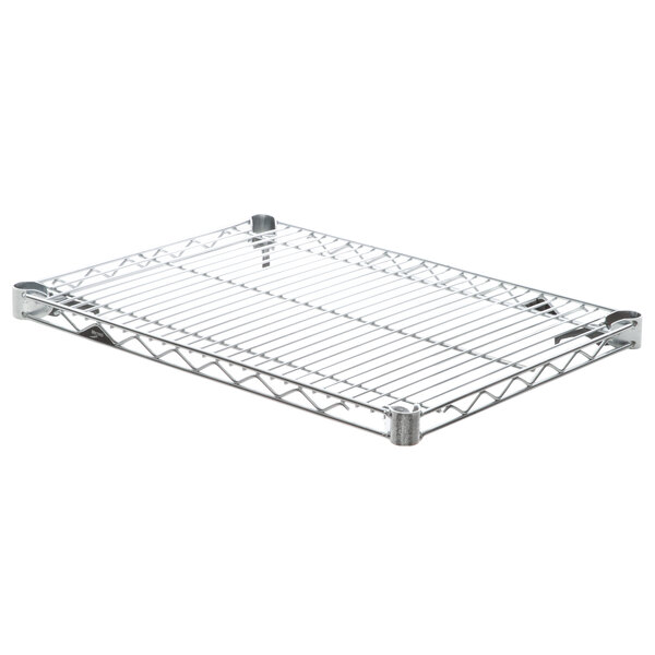 A Metro chrome wire shelf.