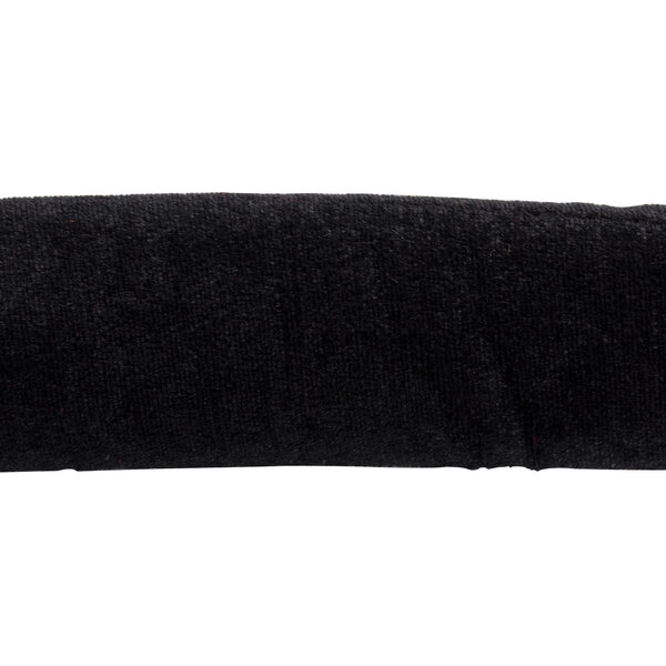 A black Aarco stanchion rope with brass ends.