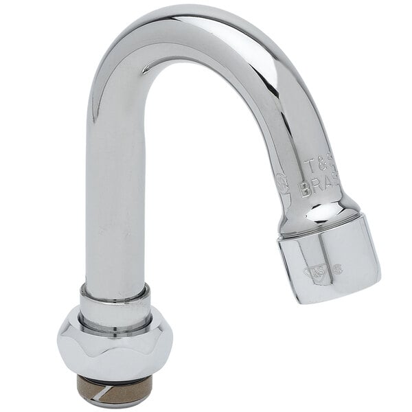 T&S 131X Swivel Gooseneck Faucet Nozzle 4 3/4" High with 2 13/16" Spread