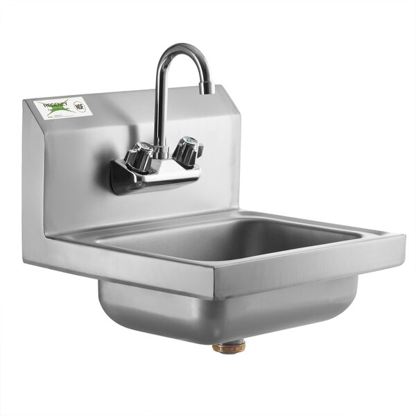 Faucet not included Moli Compact  HAND SINK with Faucet Deck 