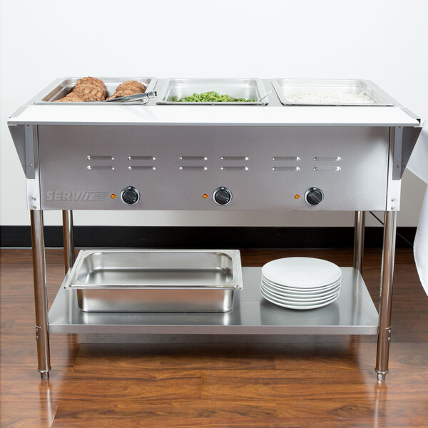 Servit Est 3we Three Pan Open Well Electric Steam Table With Image Preview