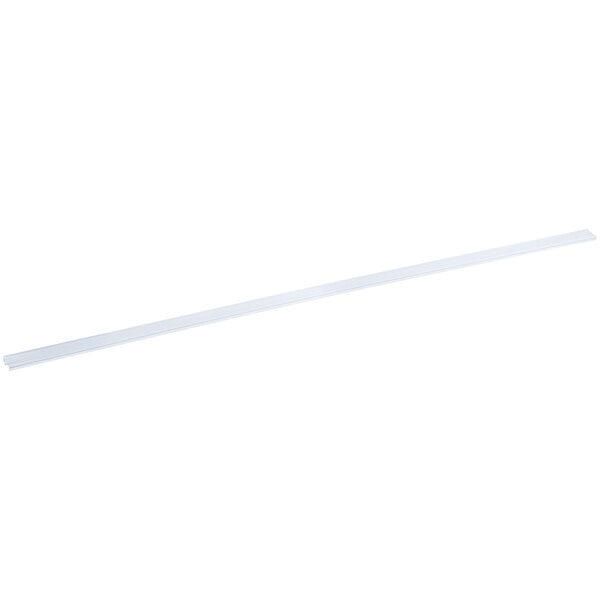 A long clear plastic label holder.