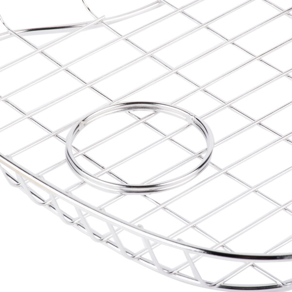 A Clipper Mill guitar basket with a condiment holder on a metal grid.