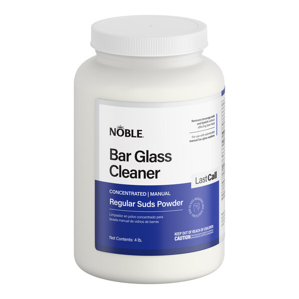 Noble 4 lb. / 64 oz. Last Call Concentrated Powdered Bar Glass Cleaner