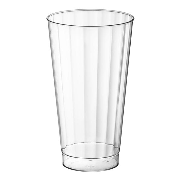 WNA Comet CC16240 Classicware 16 oz. Tall Clear Plastic Fluted Tumbler - 20/Pack